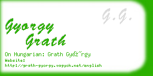 gyorgy grath business card